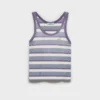 Bayadere Stripe Jersey Tank Top