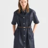 Belted Denim Dress