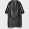 Bonded Leather Coat