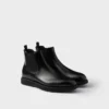 Brushed Leather Chelsea Boots