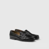 Brushed Leather Loafers
