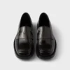 Brushed Leather Loafers