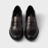Brushed Leather Loafers