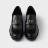 Brushed Leather Loafers