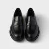 Brushed Leather Loafers