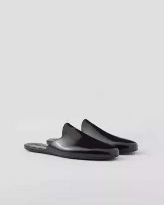 Brushed Leather Slippers