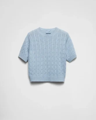 Cable-Knit Re-Cashmere Sweater