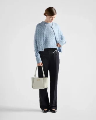 Cable-Knit Re-Cashmere Sweater