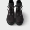 Canvas Lace-Up Ankle Boots