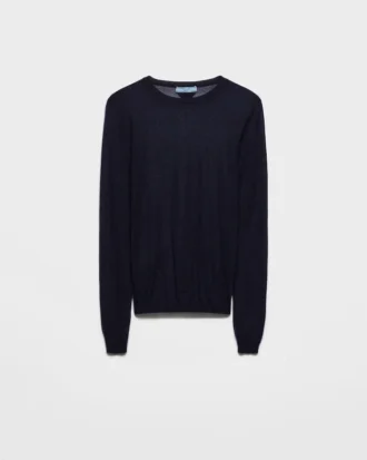 Cashmere and Silk Crew-Neck Sweater