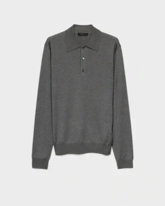 Cashmere and Silk Polo Shirt