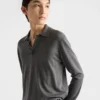 Cashmere and Silk Polo Shirt
