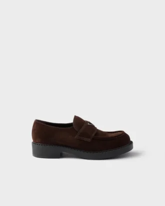 Chocolate Suede Loafers