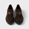 Chocolate Suede Loafers