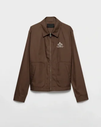 Cotton Blend Blouson Jacket