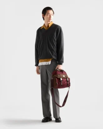 Cotton Blend Fringed Bowling Shirt