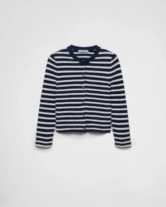 Cotton Boucla Cardigan