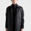 Cotton Fleece Zipper Jacket with Re-Nylon Details