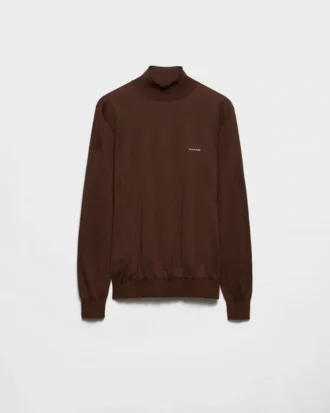 Cotton Mock Turtleneck Sweater