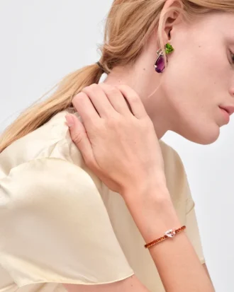 Couleur Vivante Bracelet – Rose Gold with Morganite and Citrine