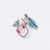Couleur Vivante Pendant Earrings – White Gold with Morganite and Aquamarine