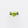 Couleur Vivante Solitaire Ring – White Gold with Peridot and Amethyst