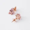 Couleur Vivante Stud Earrings – Rose Gold with Morganite