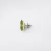 Couleur Vivante Stud Earrings – White Gold with Peridot