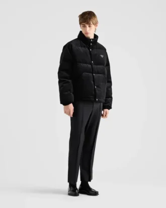 Cropped Corduroy Down Jacket