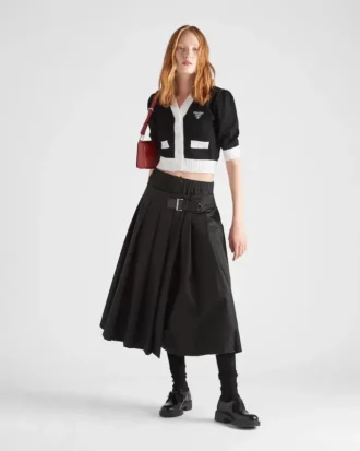 Cropped Cotton Cardigan