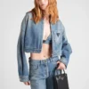 Cropped Organic Denim Jacket