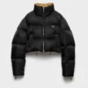Cropped Re-Nylon Down Jacket