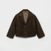 Cropped Suede Jacket