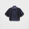 Cropped Taffeta Shirt