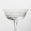 Crystal Champagne Coupe Glass – Triangles
