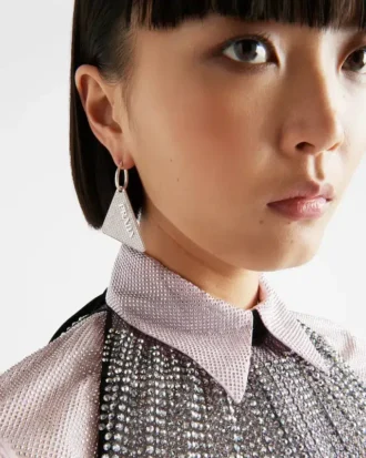 Crystal Logo Jewels Right Earring