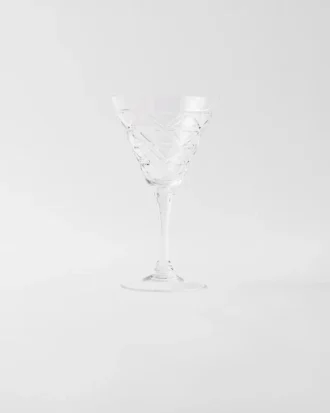 Crystal Red Wine Glass – Triangles