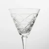 Crystal Red Wine Glass – Triangles