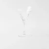 Crystal White Wine Glass – Triangles