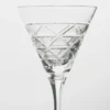 Crystal White Wine Glass – Triangles