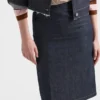 Denim Pencil Skirt
