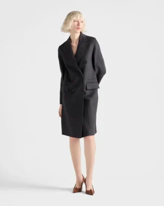 Double-Breasted Double Cashwool Coat