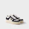 Downtown Bold Nappa Leather and Suede Sneakers