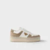 Downtown Bold Nappa Leather and Suede Sneakers