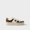 Downtown Bold Nappa Leather and Suede Sneakers