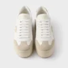 Downtown Bold Nappa Leather and Suede Sneakers