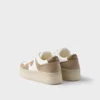 Downtown Bold Nappa Leather and Suede Sneakers
