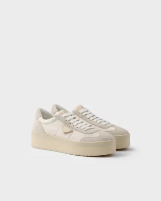 Downtown Bold Re-Nylon and Suede Sneakers