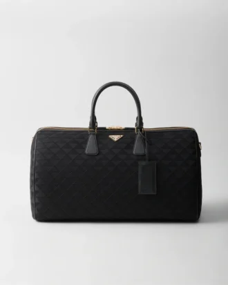 Embroidered Fabric Duffel Bag