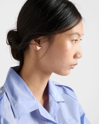 Enameled Metal Earrings